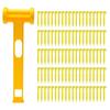 Outdoor Ground Stake Camping Anchors Peg Plastic Tent Stake with Hammer Beach Tent Peg Anchors Canopies Stake Enduring
