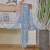 Room Divider Crystal Beads String Curtain Solid Color Tassel Window Curtain  Home Decor