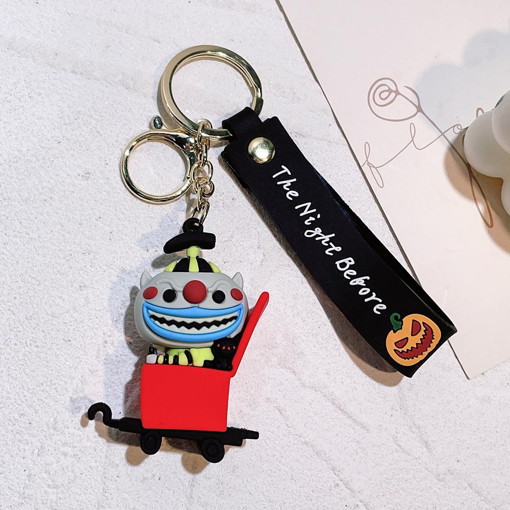 The Nightmare Before Christmas Schlüsselanhänger Sally Jack Schädel Halloween Horrorfilm Schmuck Rucksack Zubehör Schlüsselhalter Geschenke