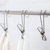 Multi-functional Clothes Hanger Rust-proof Sponge Washcloth Qisimiao Hook Stainless Steel Small Clip Anti-fracture Clotheslinger