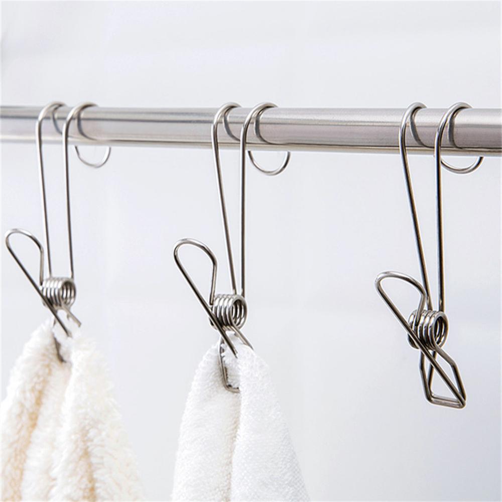 Multi-functional Clothes Hanger Rust-proof Sponge Washcloth Qisimiao Hook Stainless Steel Small Clip Anti-fracture Clotheslinger