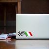 2 Pieces of Italian National Racing Flag Logo Car Stickers, Designed with Flags As the Design Concept, Suitable for All Car Decoration Accessories