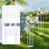Bymaocar 10pcs 4-type Versatile Metal Wedding Centerpieces Flower Vase DIY Decoration Elegant for Anniversary Birthday Event