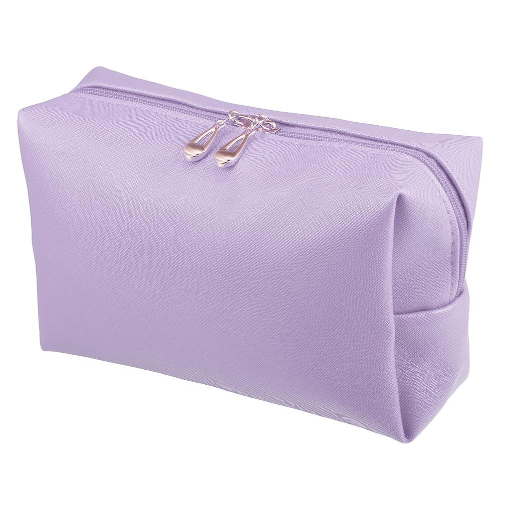 VOCOSTE Waterproof Travel Cosmetic Bag with PU Leather Case for 1 Purple Women, Pc,