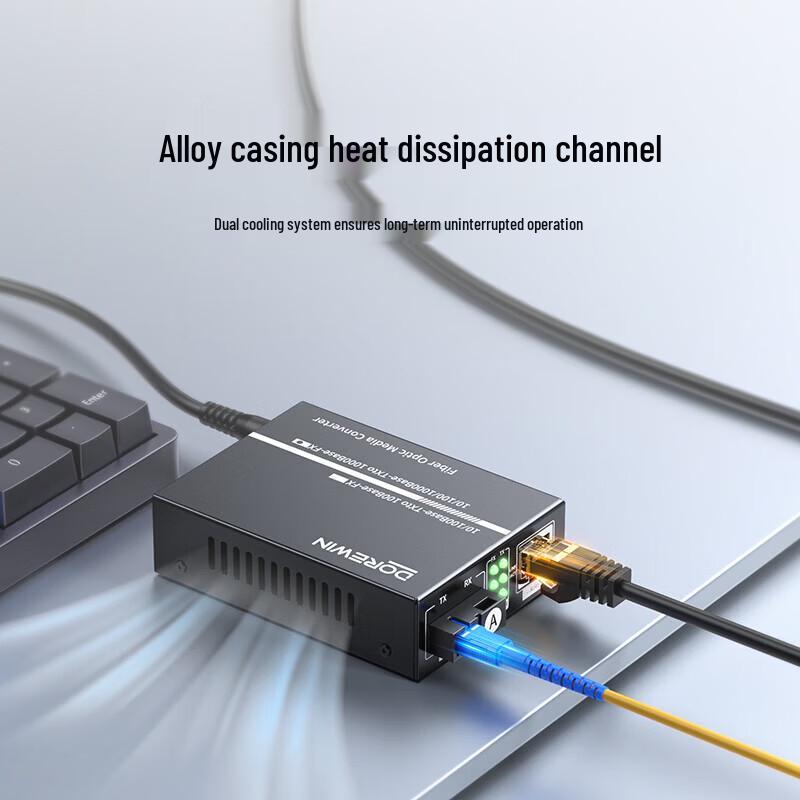 DOREWIN SC Gigabit Single Fiber Optic Transceiver Kit