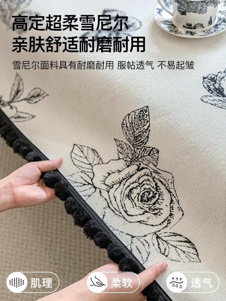 Jacquard Sofa Cushion with Pillowcase Shanier Non Slip Lace Sofas Cover Dust and Wrinkle Resistant Living Room Sofa Towel