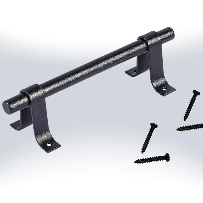 Sliding Barn Door Handle Pull Kit Heavy Duty Large Pull and Flush Set Carbon Steel Vintage Style Sliding Gate for Home Hotel