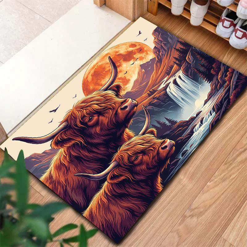 Flying Sunset Animals Pattern Square Carpet,Area Rug,Carpet Rug for Living Room Bedroom Sofa Playroom Decor,Non-slip Floor Mat,Holiday Birthday Gifts