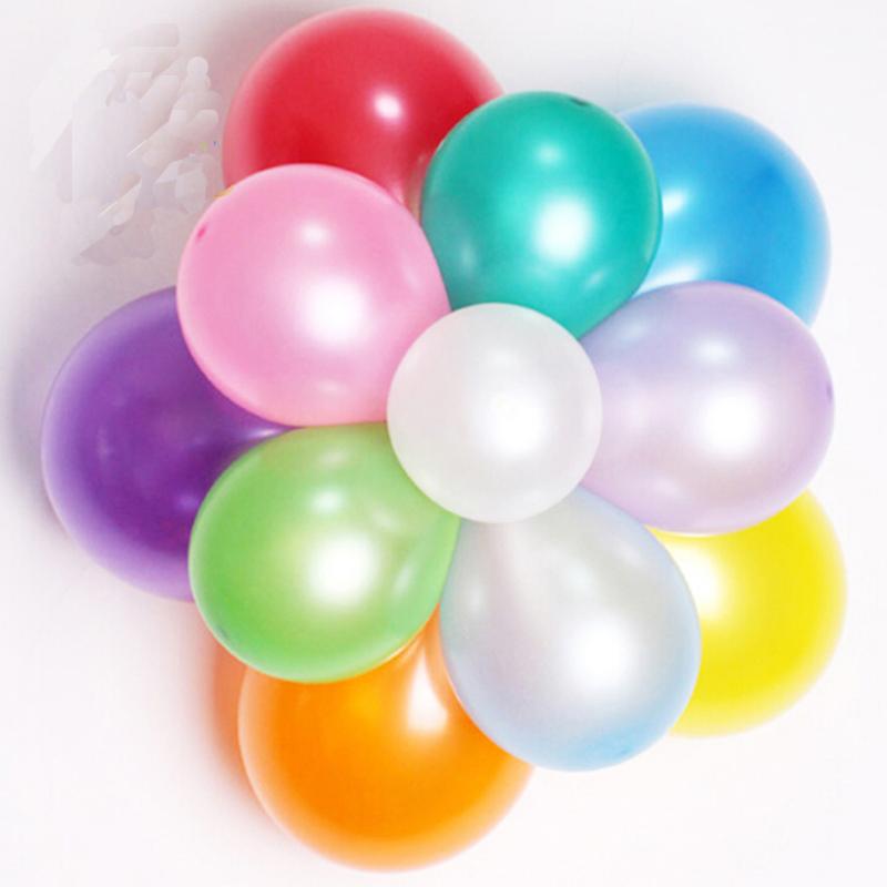 100 Stück/Los 10 Zoll 1,2 g/Stück Bunte Latexballons Helium Verdickung Perlmutt Farbe Feier Party Hochzeit Geburtstag Dekoration Ballon