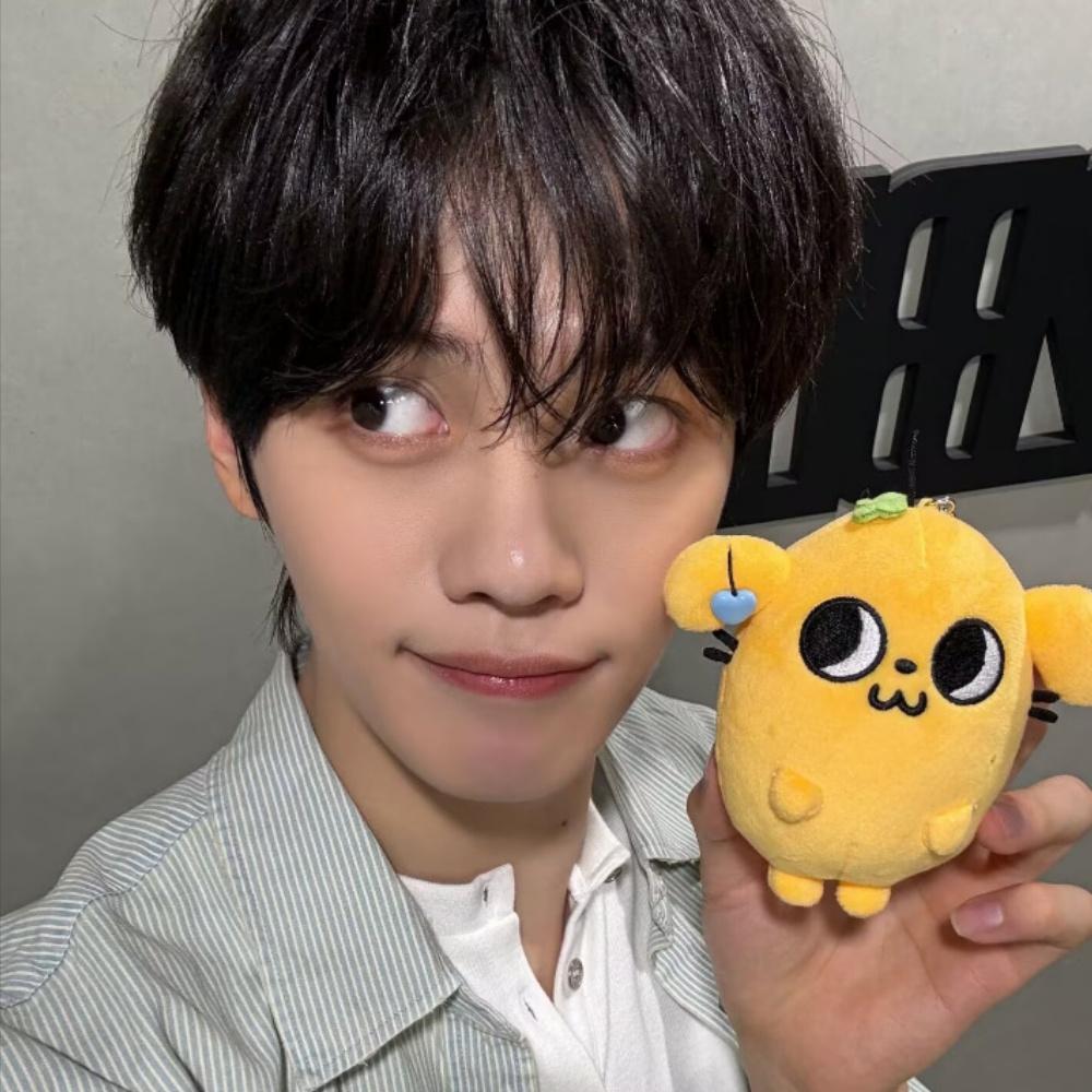 10Cm Plush Keychain And2Ble Zhanghao Ricky Han Yujin Fans Pop Up 3D Cartoon Pp Cotton Soft Embossed Plush Toy Fans Bag Charms