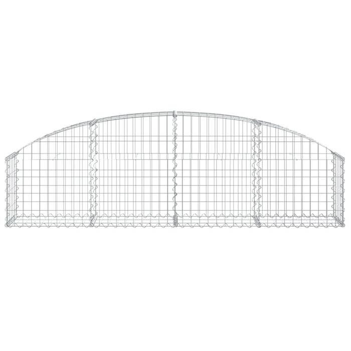 VidaXL Panier de Gabions Arqué Cage à Gabion Mur de Gabion Panier à Pierre Gabion pour Pierre Jardin Patio Extérieur 153462