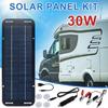 12V Solar Panel Kit, High-Efficiency IP65 Waterproof Trickle Charger with Suction Cups, Portable Solar Car Battery Charger for RV, Boat, Motorcycle,
