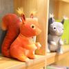 Plush Squirrel Toy Animal Stuffed Field Mouse Doll Bedroom Decoration Gift Kids