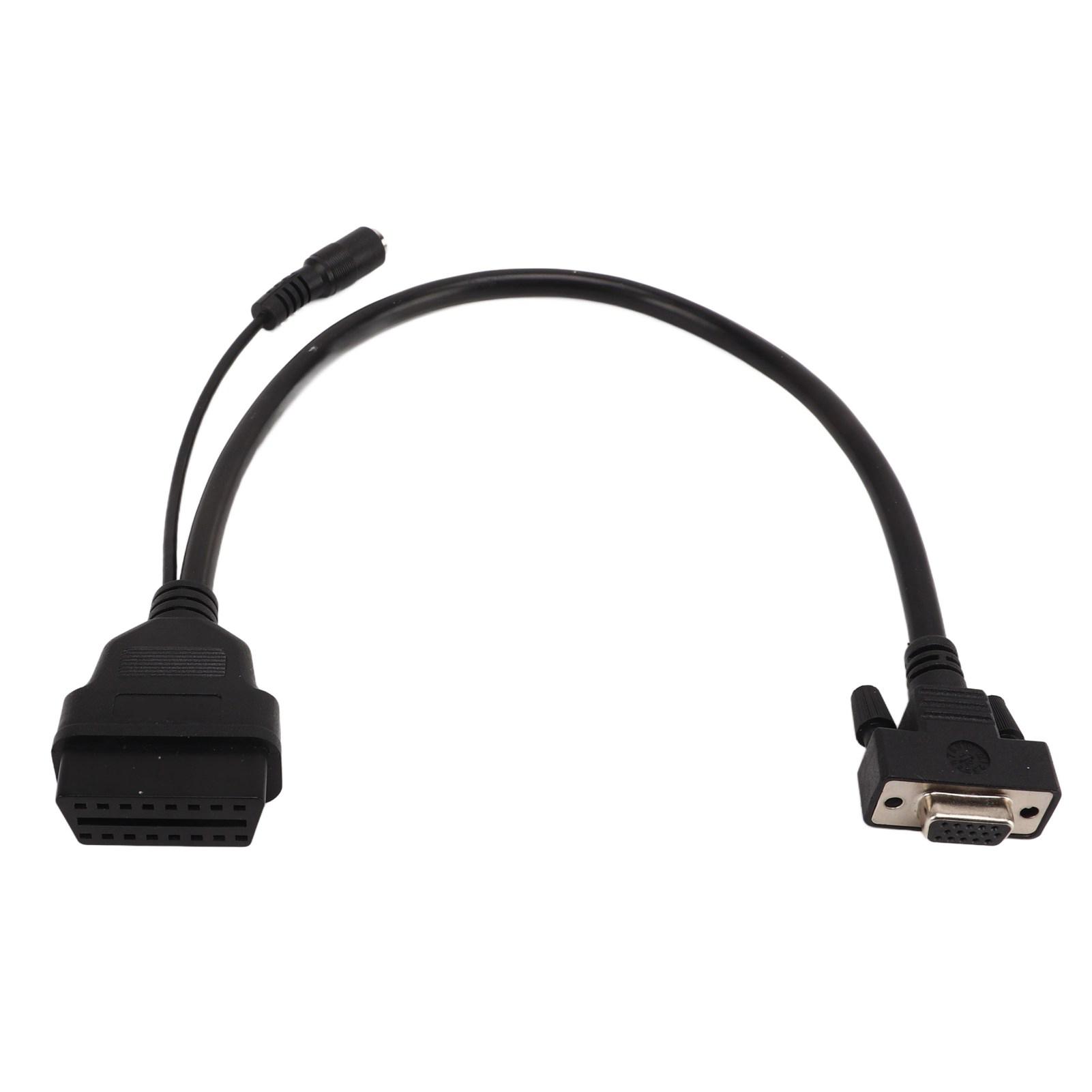 

Кабель-адаптер OBD 16-контактный папа 15-контактный мама Plug and Play Диагностический разъем Замена для Launch X431