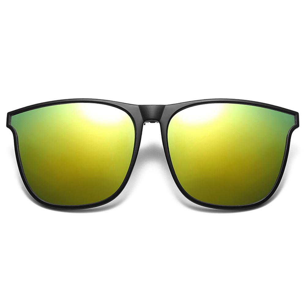 Polarized Clip On Sunglasses Color Changing Sunglasses Men Photochromic Car Driver Goggles Night Vision UV Resistant Sunglasses