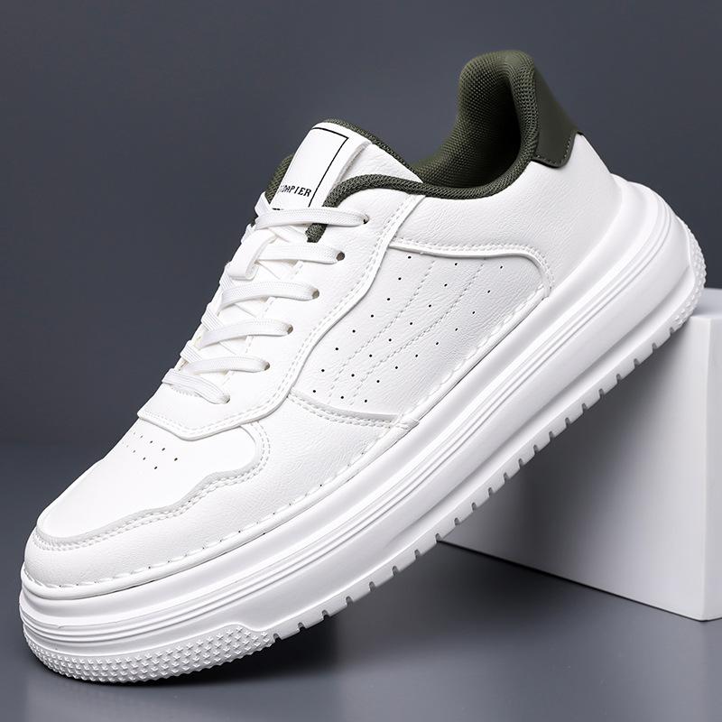 New autumn high-end retro leather surface sports and leisure board shoes platform leather shoes