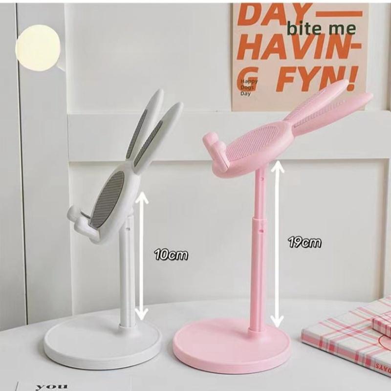Adjustable Rabbit Liftable Phone Stand Desktop Cartoon Bunny Tablet Universal Bracket Selfie Live Portable Phone Holder