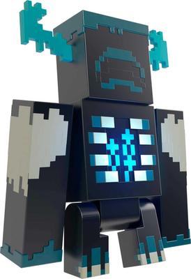 Mattel Figura Minecraft Warden anos de idade e HHK89 [Luzes e som] [6 para cima] [Presente]