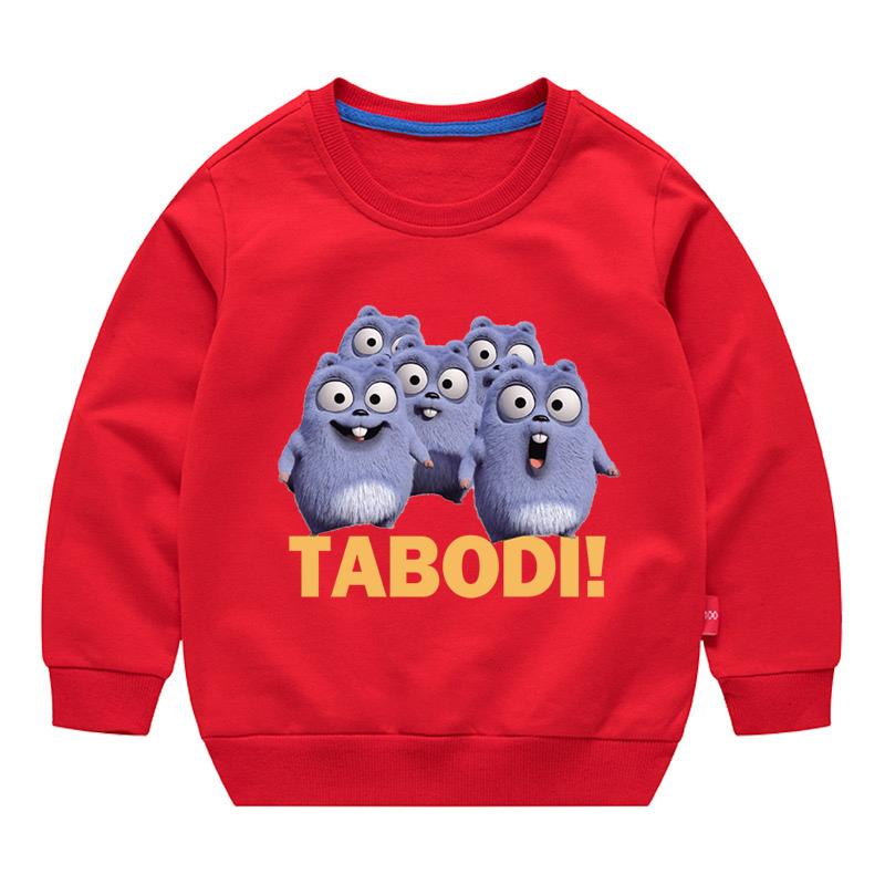 Grizzy E I Lemming Tabodi Grafica Autunno Felpe Bambino Anime Maglietta Manica Lunga Bambini Cartoni Animati Vestiti Girocollo Top