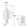 Yamazaki Film Hook Mouthwash Dispenser Mini Tumbler White W7 x x film Tower Refillable Bottle Floating Storage Hygienic 10539 & Overall D7.9 H23.5cm