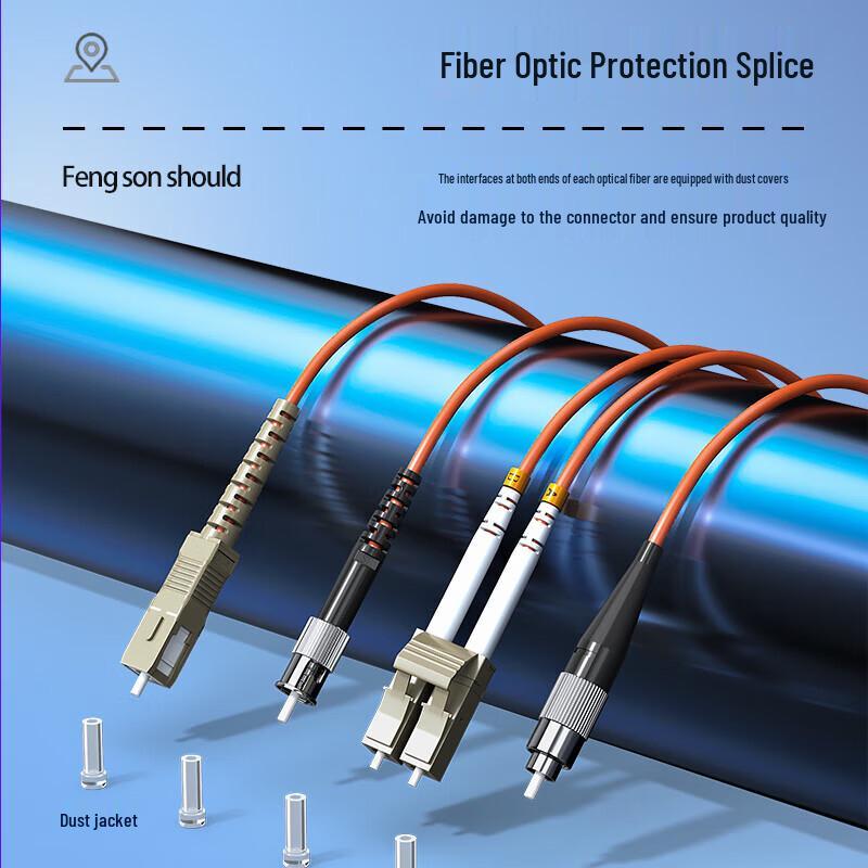 FC-FC OM2 Multimode Fiber Optic Patch Cable