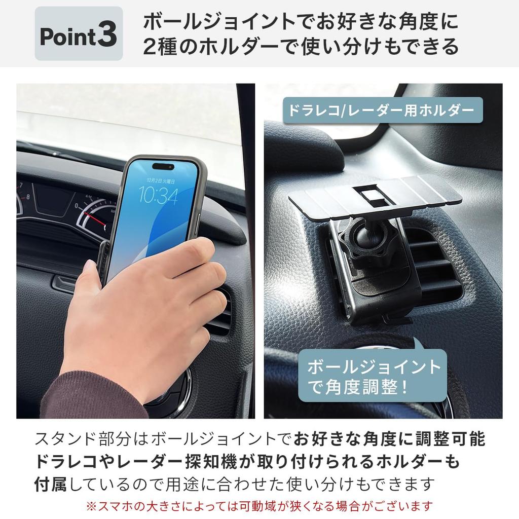 Beat-Sonic BSA15 Car Dashboard Mount Stand for Honda N-BOX Smartphone Holder