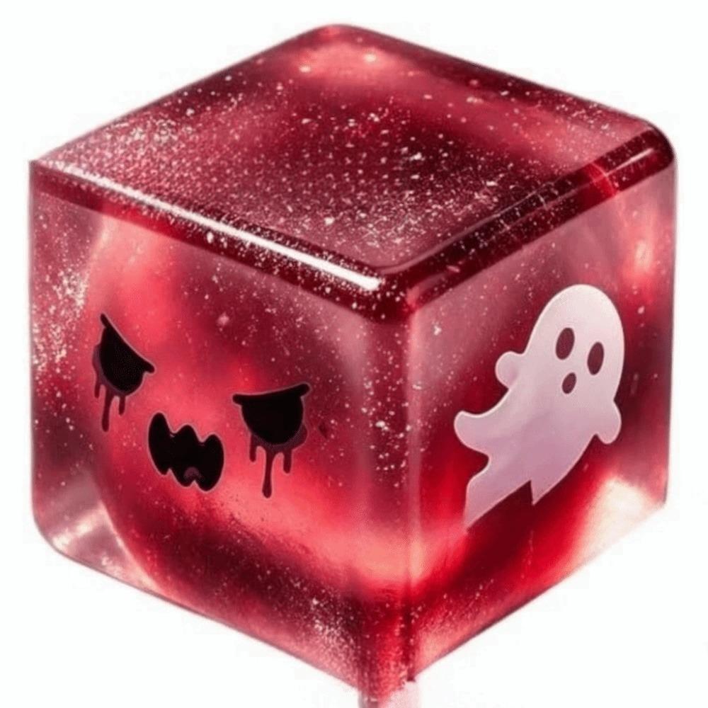Spooky Design Fidget Toy Slow Rebound Stress Relief Toy Fidget Squishy Cube Halloween