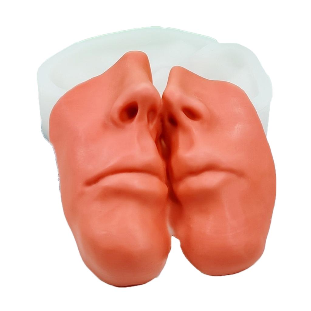 Menschliches Gesicht Skulptur Kerzenform zur Herstellung von Kerzen Gipsornamenten Heimdekorationen DIY Handwerk Statue Kerzenform