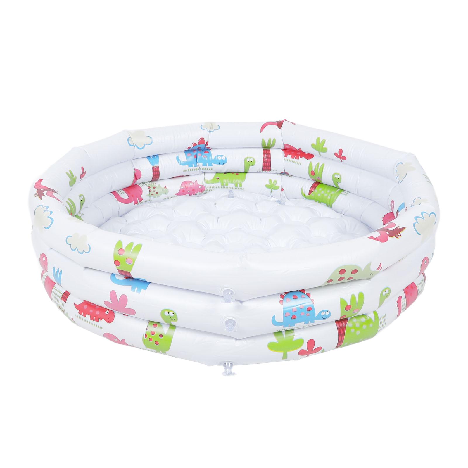 

Надувной детский бассейн ПВХ 31,5 дюйма мультфильм динозавр круглый открытый бассейн для детей вода