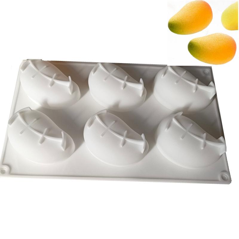 3D Mango Design Silicone Cake Molds Party Pastry Bakeware Fruit Mousse Cake Mould Kitchen Food Grade Dessert Baking Tools