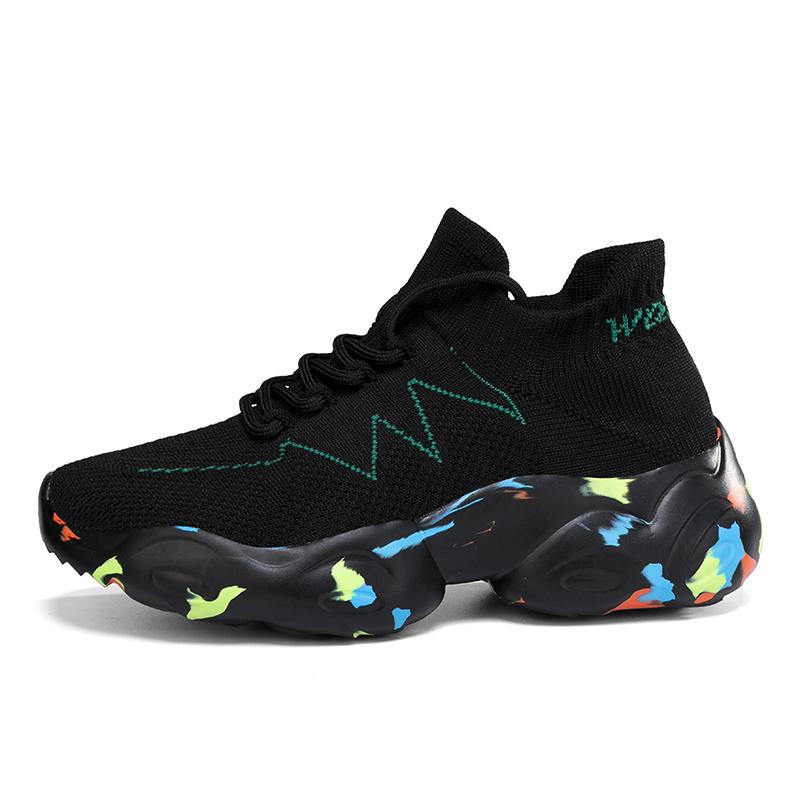 Unisex Sports Shoes Trendy Lace Up Mesh Anti Slip Casual Shoes  Summer Lightweight  Rebound  Breathable Odor Proof Men's Shoes