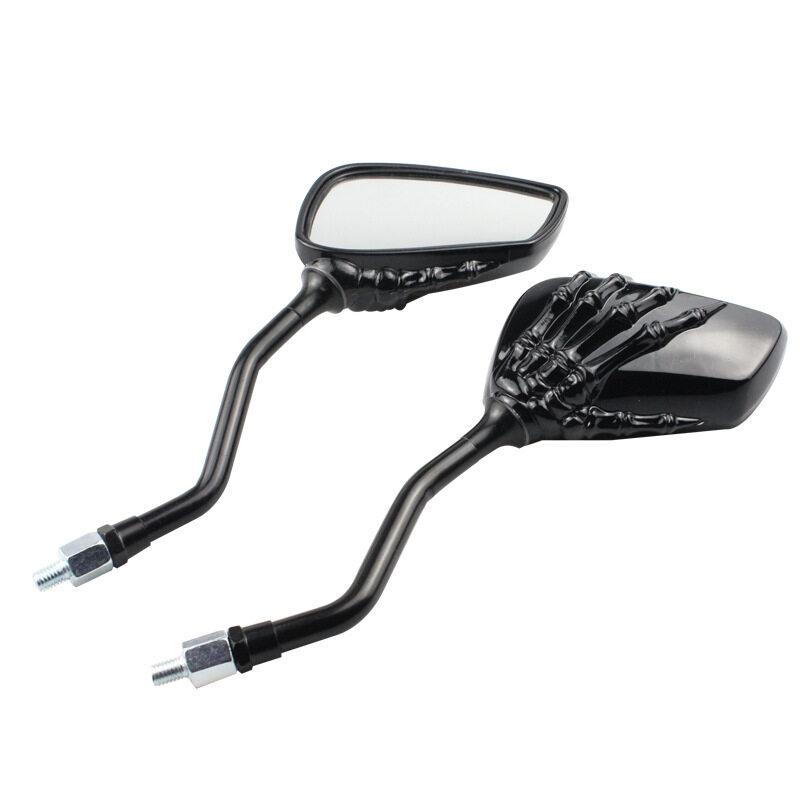 

1 пара зеркал заднего вида для мотоциклов, скутеров, мотоциклов, боковых зеркал заднего вида, руля, концевых зеркал чёрный