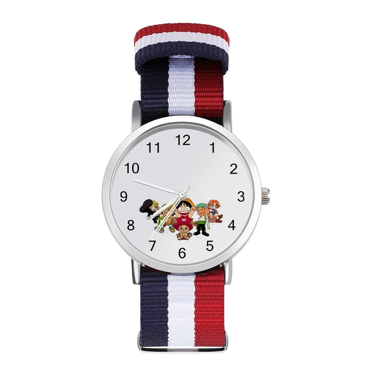 One Piece wristwatch braided strap watch fabric color waterproof men women
