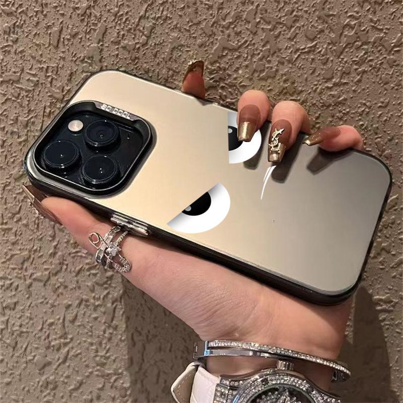 Phone Case For Samsung A15 A35 A55 A34 A05S A54 Case Galaxy S21 FE S22 S23 Plus S24 Ultra Funny Smile Angry Face Plating Cover
