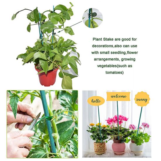 Plant Supports Water-Resistant Anti-Fade Easy To Install No Peculiar Smell Convenient Grow Upright Reusable Orchid Clip Fixing Stakes Home Supply