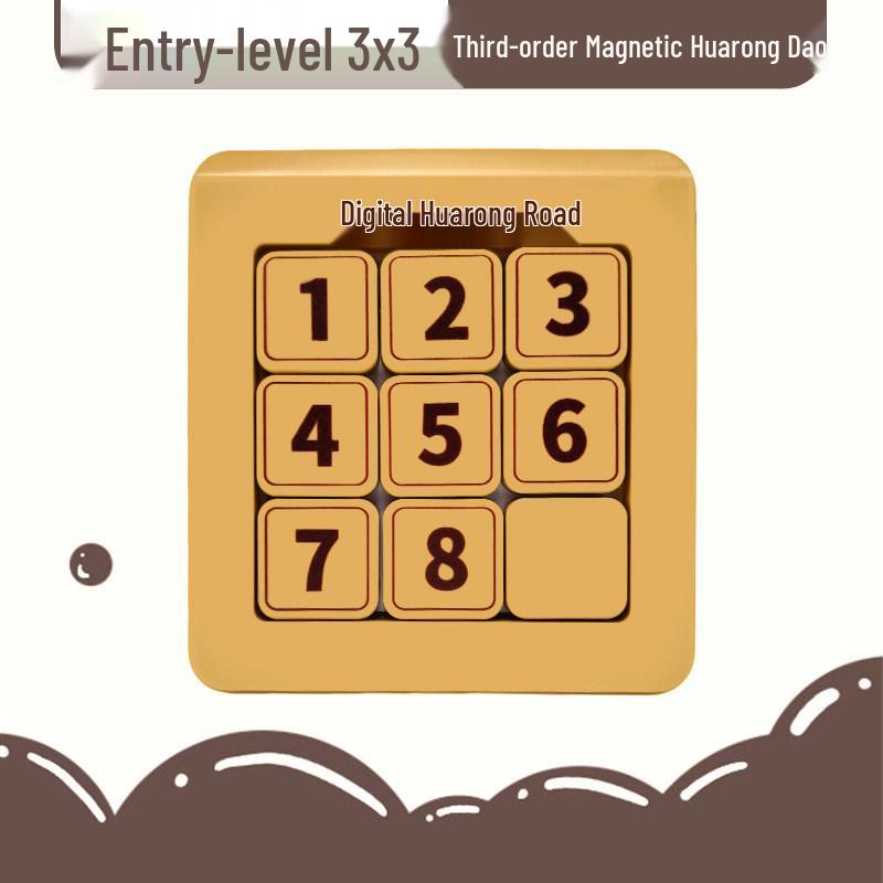 Magnetic 16-Grid Huarong Dao Sliding Puzzle for Kids