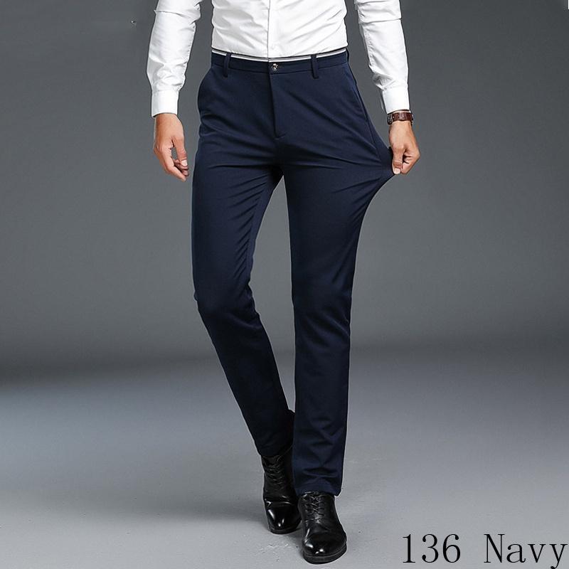 Premium Quality Fashion Young Men's Tight Slim Pants Casual Basic Stretched Trousers