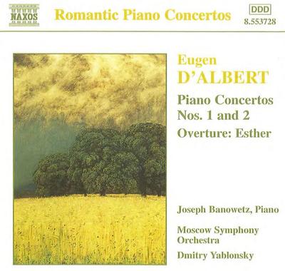 CD EUGEN D'ALBERT, JOSEPH BANOWETZ, TH - Piano Concertos 1 & 2 / Overture: E 8553728 Naxos 1998 Non Japan Classical Used