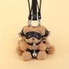 Plush Bear Keyring Plush Bag Charm Nontoxic Material Cute Travel Accessory Gift Stylish Bag Hanging Ornament