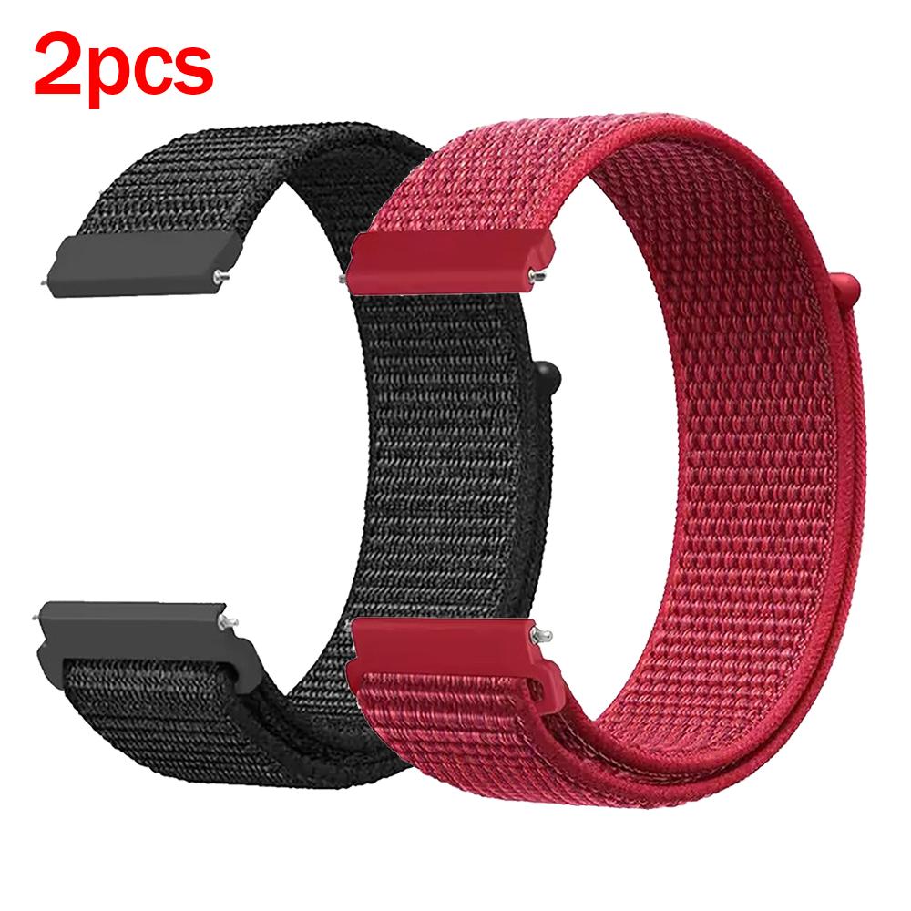 2Pcs 20mm 22mm Nylon Loop Strap For Huawei Watch 5 46mm 4pro Buds GT6 PRO GT6 GT5 Runner Sports Bracelet Braided Breathable Band