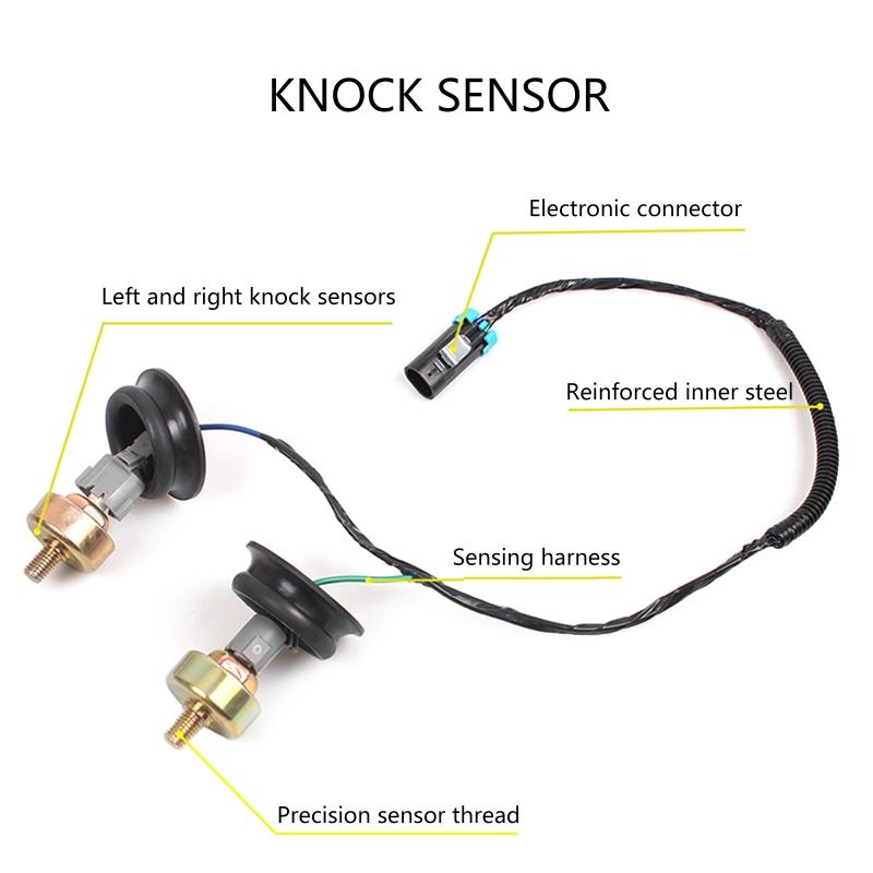 12589867 Knock Sensors with Wiring Harness Kit for 1 6 LQ9 4.8L 5.3L 6.0L 8.1L