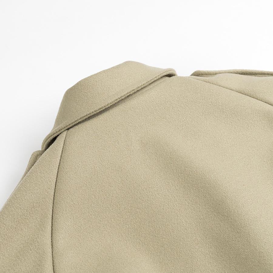 2024 Women’s Winter Wool Coat: European & American Style, Large Lapel, Single-Breasted, Waist-Defining