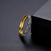 Surgical Steel Gold Plated Ring with Colorful Zircons R17 Us8 Ladies