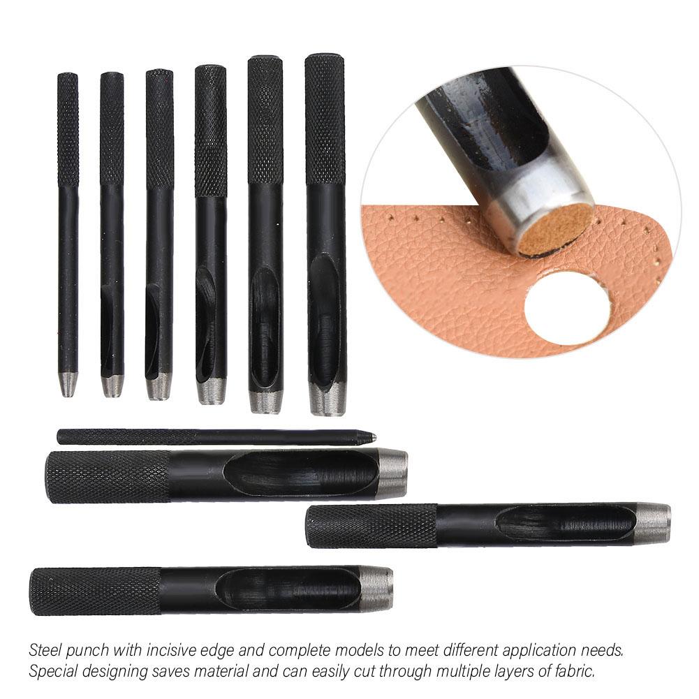 10PCS DIY Leather Craft Hollow Hole Punching Set Leather Belt Hole Puncher 1mm?10mm
