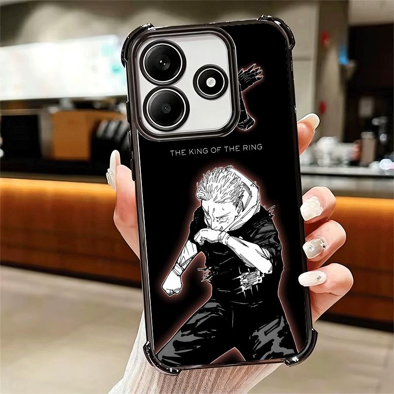 JUJUSU Anime Character Art Soft Phone Case For Xiaomi Redmi Note 14 15 Pro Plus 13 12 11S 11T 5G 10 9S 9 Plating Anti-Fall Funda