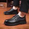 Módní ležérní pánské kožené boty Klasické pohodlí Pánský styl Outdoorová volnočasová business párty Denní kancelářské řidičské pánské boty