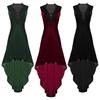 Women's Gothic Velvet Dress Costume for Halloween Party