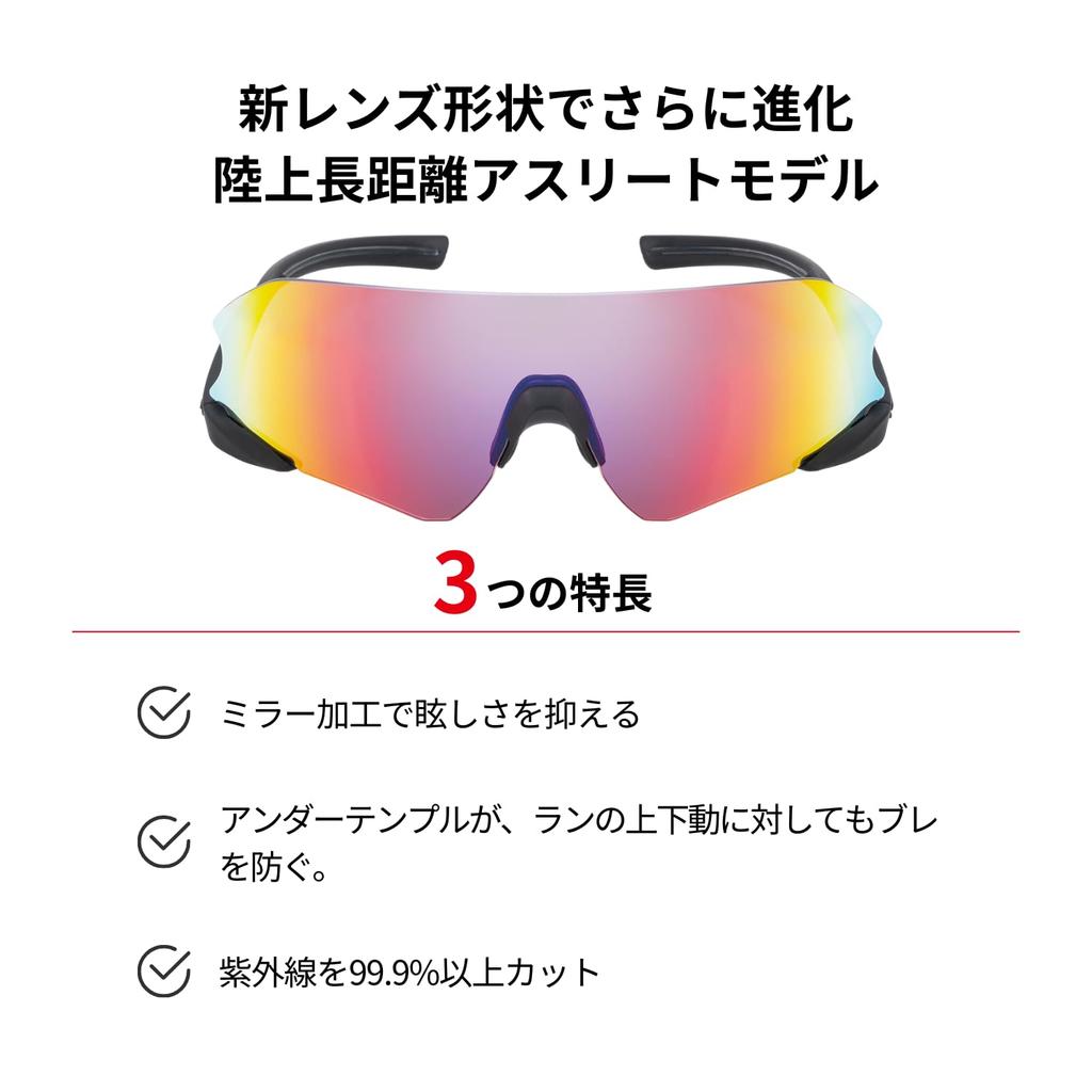 Sports Made In Mirror NEURON for [SWANS] Sunglasses, Japan, Lens, E-NOX G3, Running, Marathon, Tennis, Golf, Baseball, ENNG3-1701 MBK, Adult, Men's &