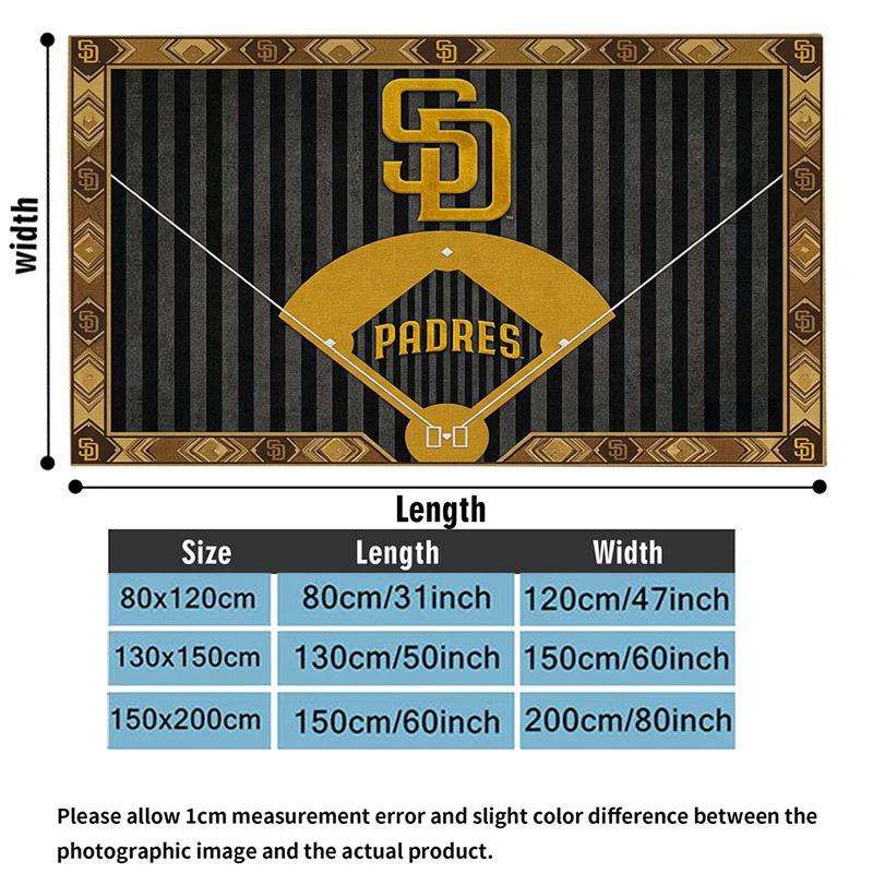 San Diego Padres Print Flannel Blanket High Quality Warm Comfortable Cover for All Seasons Perfect for Gifts Home Decor