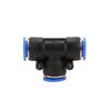 Plastic T-Shaped Reducing Tee Quick Connect Pneumatic Air Hose Fitting (PE-6/8/10/12)